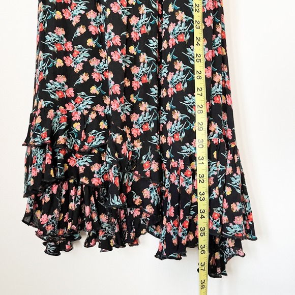 NWT Free People Adella Slip Mini Dress Floral Small Black - Picture 12 of 16